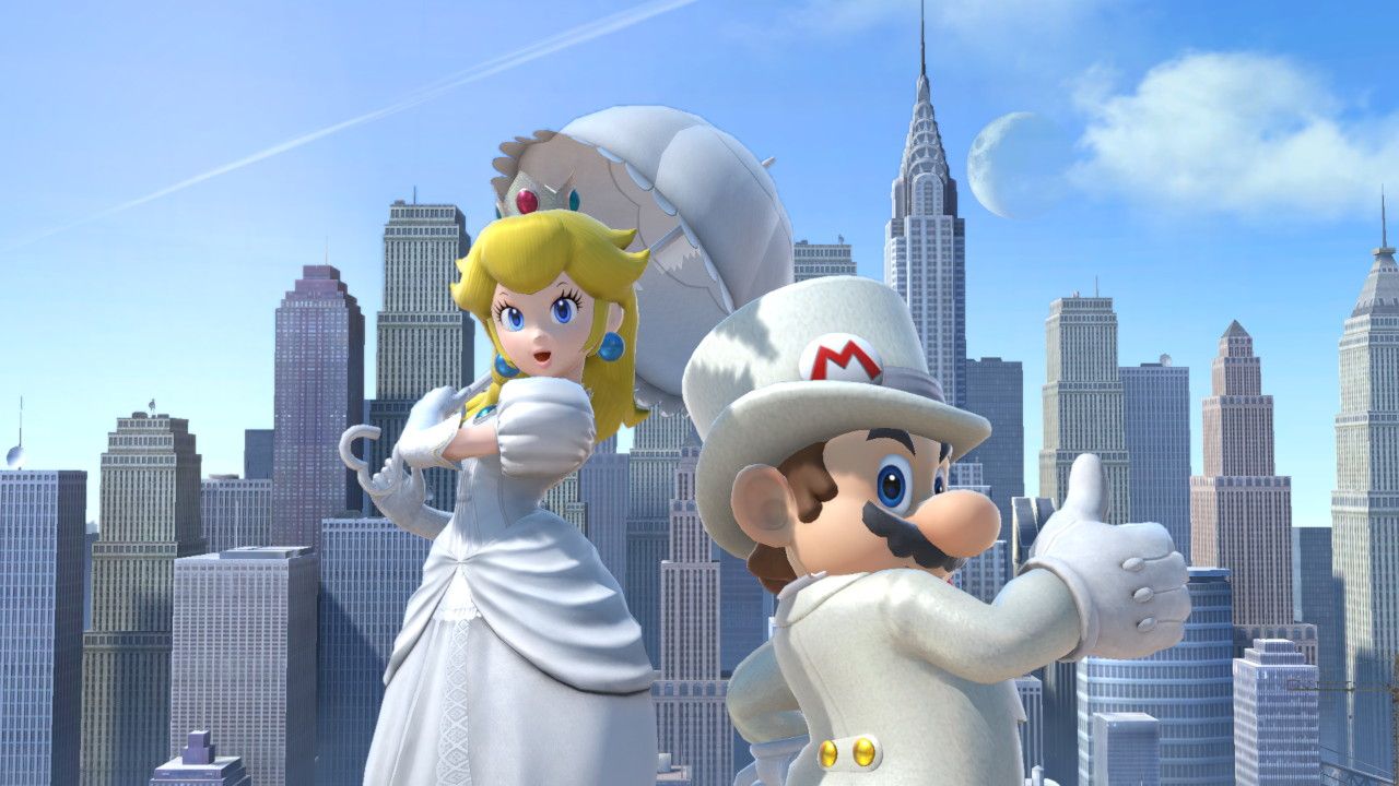 Mario and Peach getting married